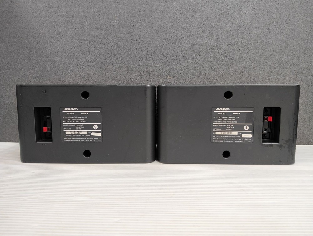 BOSE 101IT Speaker System Black Compact Operation Confiremd