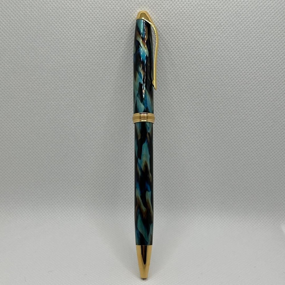 cross pinnacle peacock blue ballpoint pen