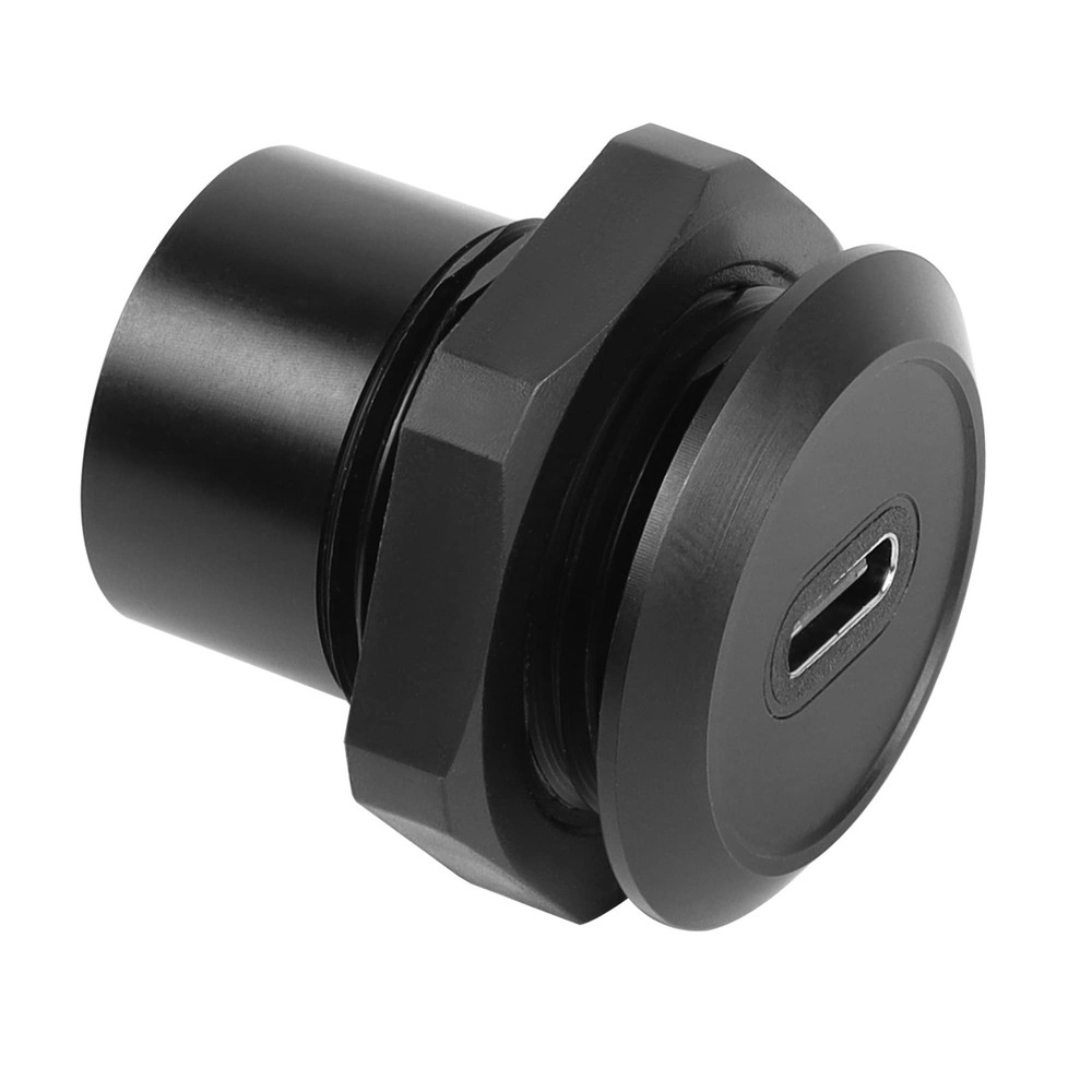 USB C Panel Threaded Fixed Mount Coupler Converter Adapter USB 3.1 Type C Fem...