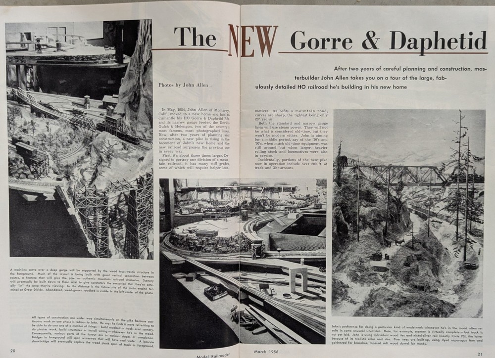 ***VINTAGE MARCH 1956 MODEL RAILROADER MAGAZINE***