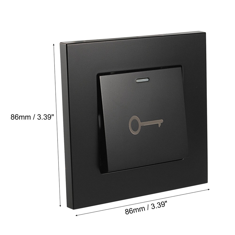 Push to Exit Button Switch Wall Mounted Resettable Square AC 250V 16A