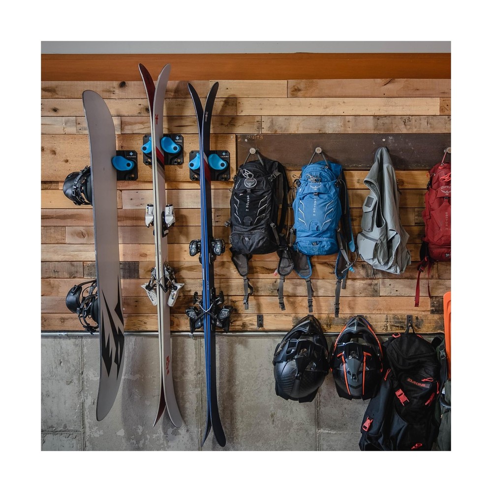 Gravity Grabber - Ultimate Ski & Snowboard Wall Rack | Secure, Non-Slip Stora...
