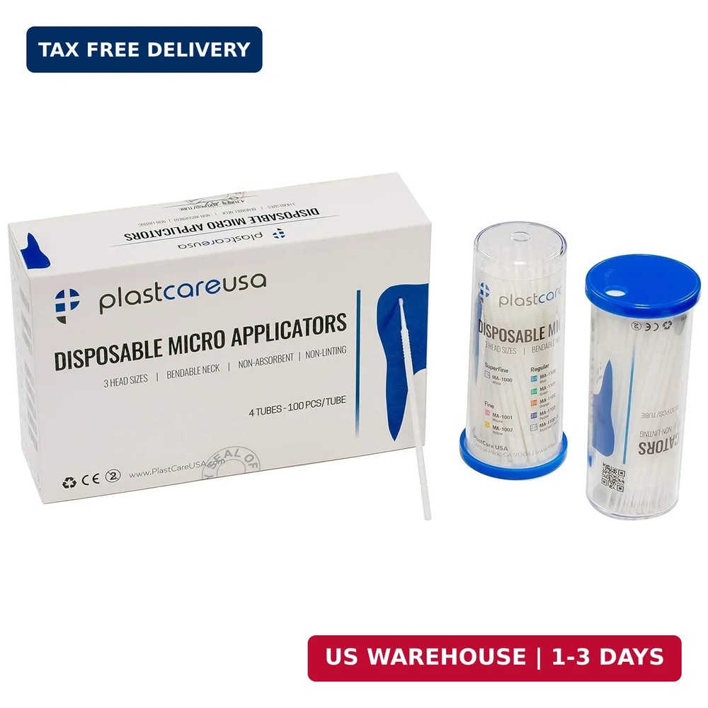 400 Superfine Micro Applicator Brushes - Disposable Dental Microbrushes with Ben
