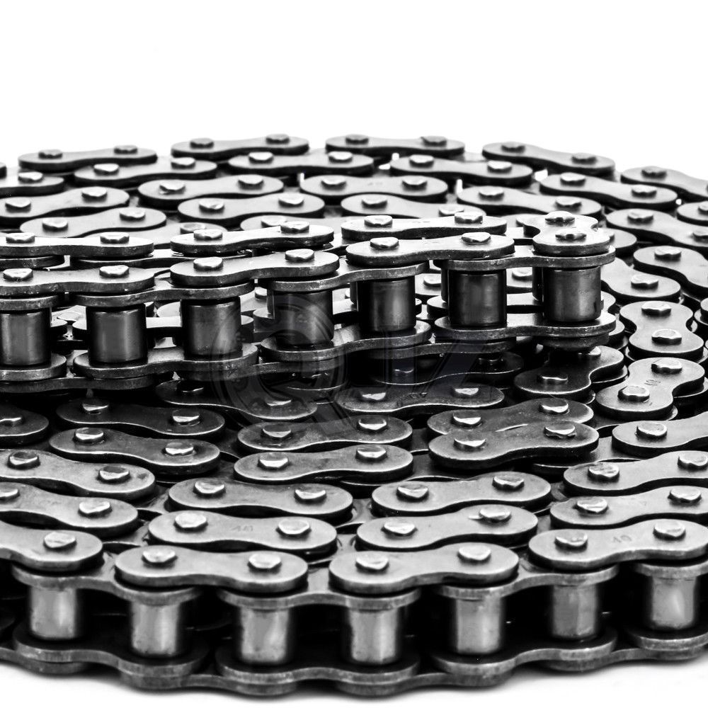 [(Qty.2)] 10ft 35-1R Roller Chain Assembly Links Replacement #35-1R