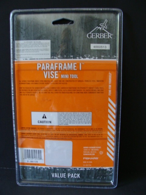 New GERBER Paraframe 1 Knife Vise Mini Multi Tool Pliers Folding Pocket Combo