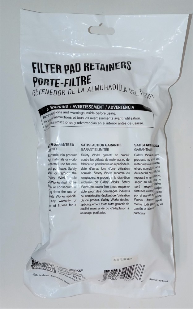 Safety Works SWX00394 Pre-Filter Cap - 10 Pack