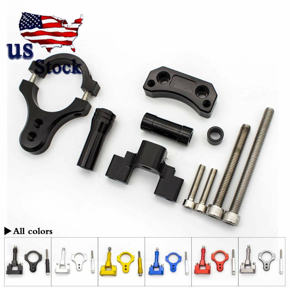 Adjustable Steering Damper Bracket Mount Kit For Yamaha R3 R25 MT25 2015-2017