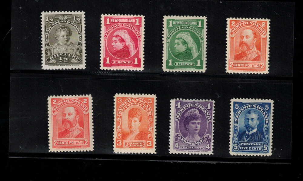 Newfoundland #78 - #85 Very Fine Never Hinged Set