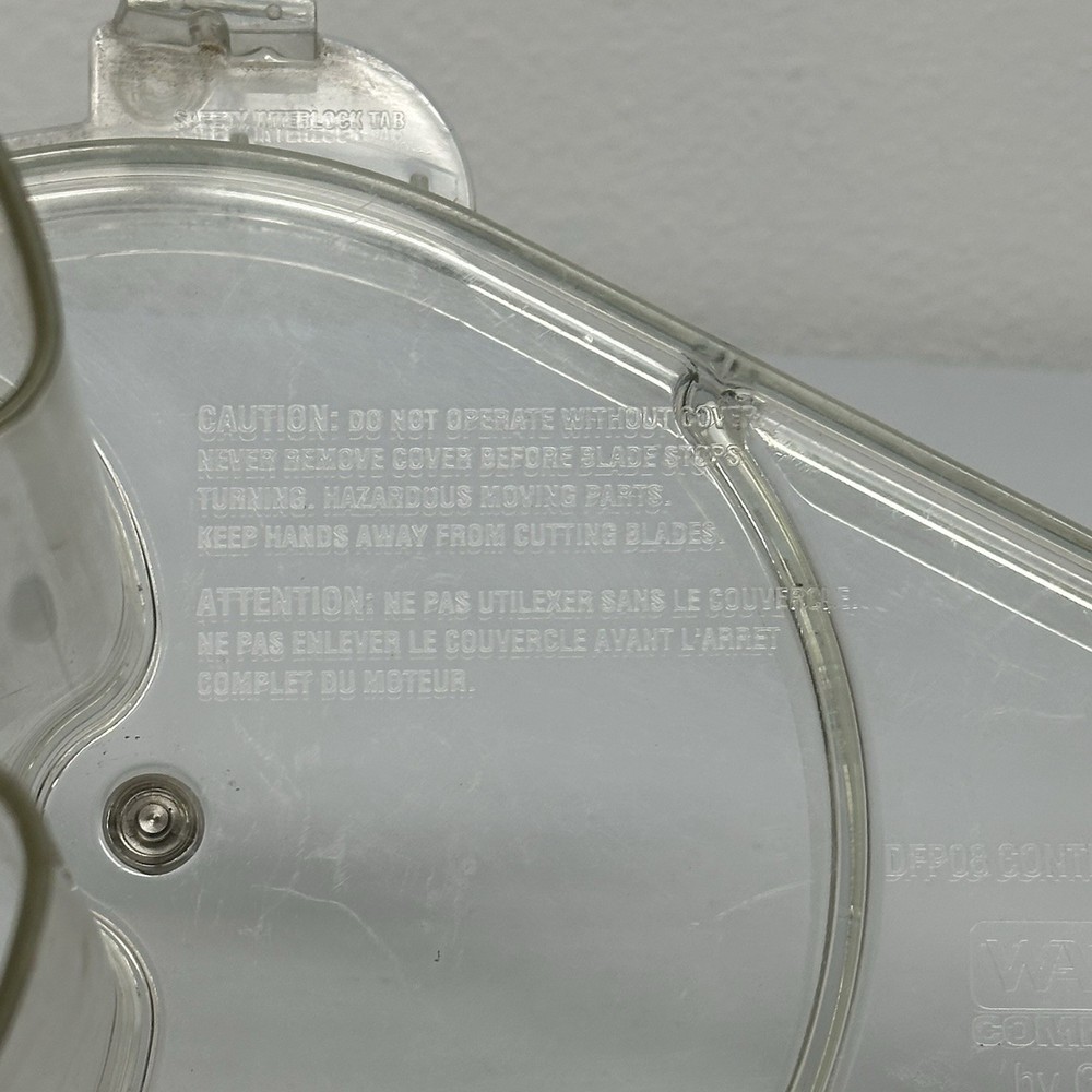 Waring Commercial Food Processor DFP08 Continuous Feed Cover Only Replacement