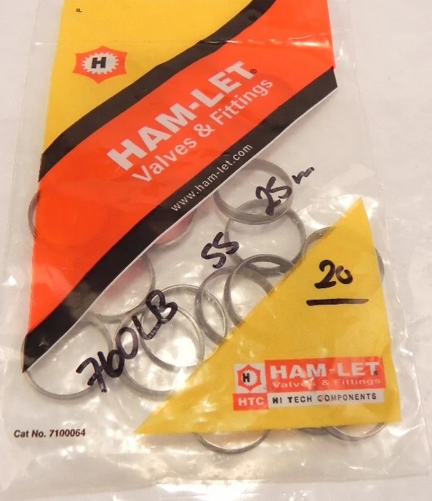 Ham-Let Back Ferrule 760LB SS 25mm  (20)