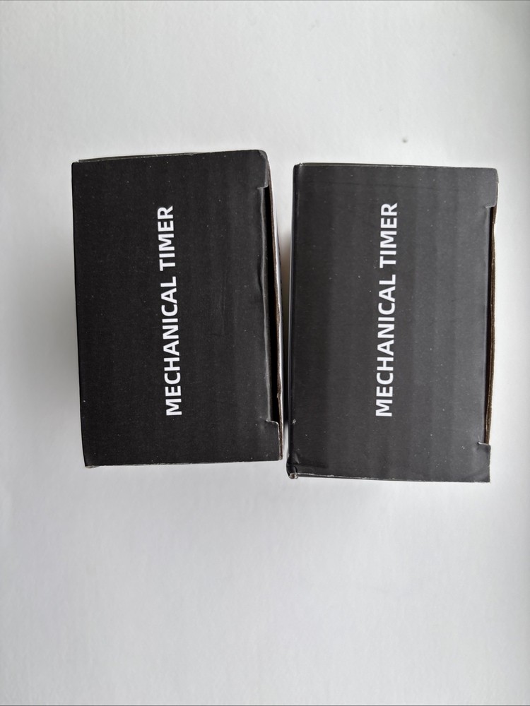 Set 2 Mechanical Manual Digital Kitchen Timer Magnetic Countdown Classroom Clock