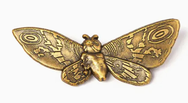 Godzilla Mothra Enamel Pin Pintrill