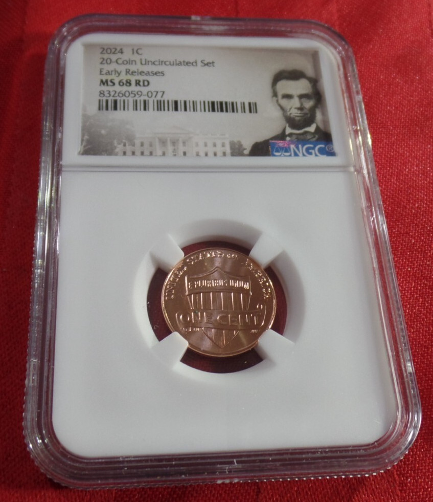 2024 Lincoln Cent Shield Early Releases NGC MS 68 RD !!!NICE!!!
