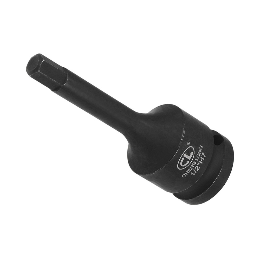 Impact Hex Bit Socket H7 Socket 1/2" Drive Cr-Mo Steel Impact Grade Socket