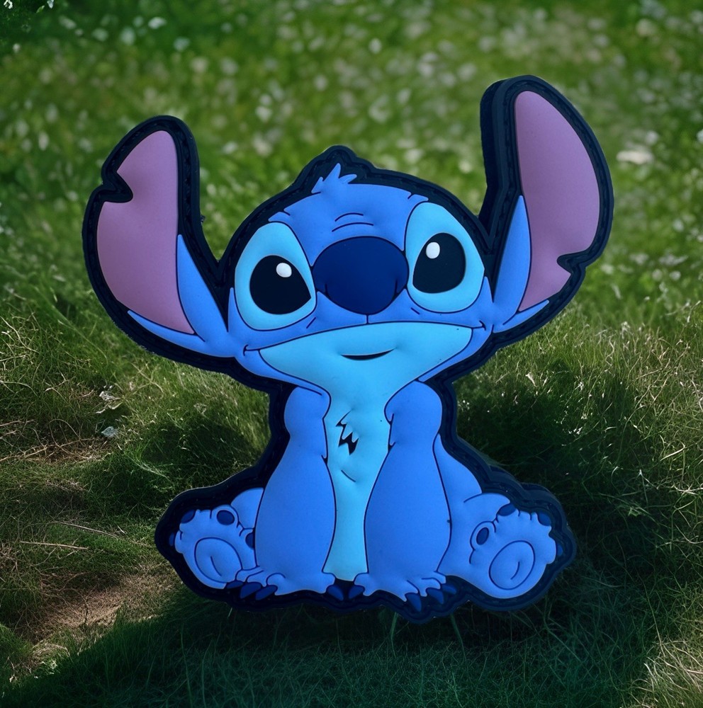 Cute Stitch Rubber PVC Hook/Loop Morale Patch