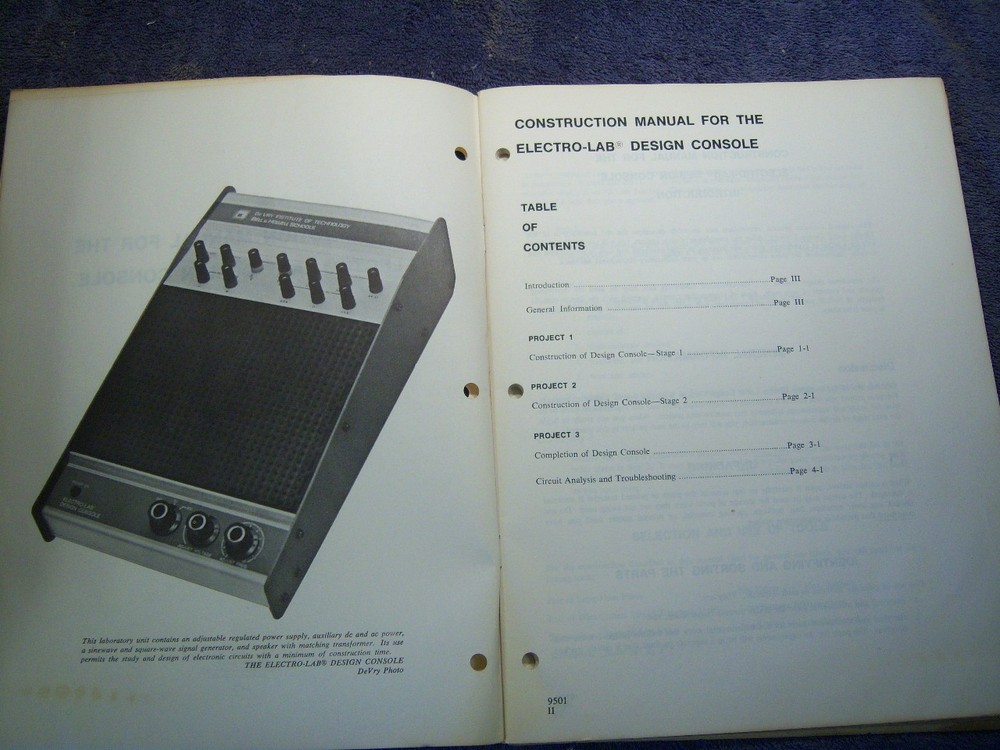 Design Console - Bell and Howell Schools untested