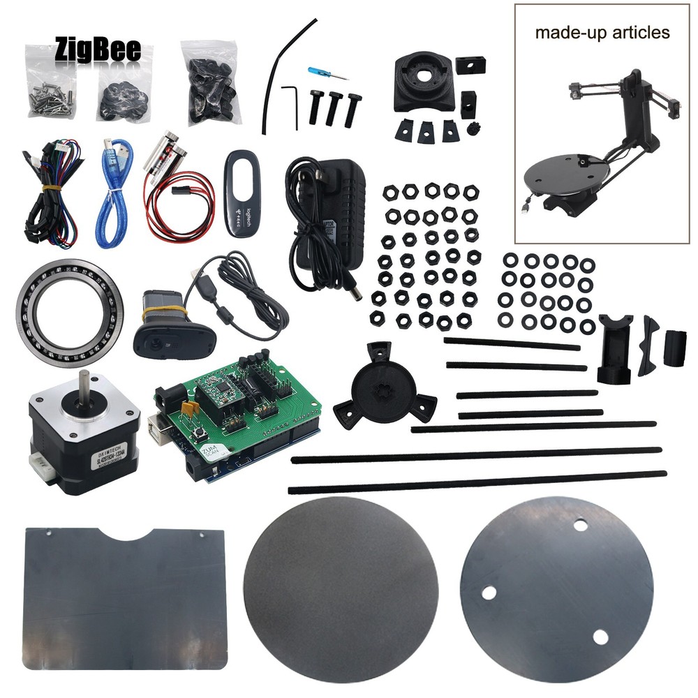 NEW 3D Open Source DIY 3D Scanner Kit Advanced Laser Scanner w/ C270 Camera 3D