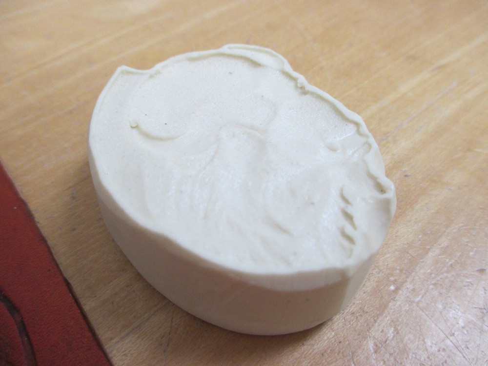 Bison Resin Leatherwork Stamp 2 x 2