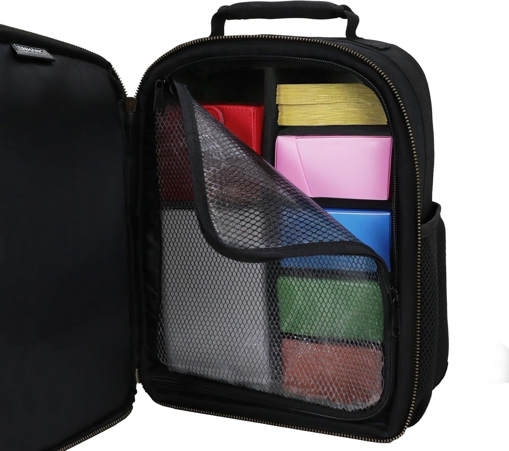 TCG Backpack w/ Playmat Holder, Compartments for Dice, Sleeves, Deck Boxes