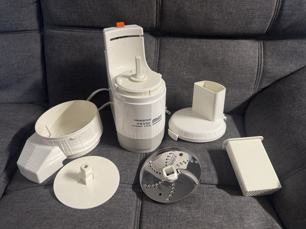 Presto Minnie Max Mini Compact Food Processor #0290001 Tested/Working