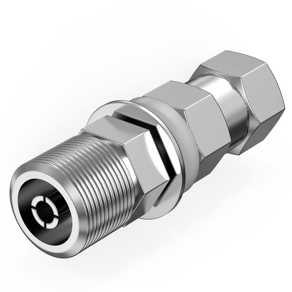 Heavy Duty CB Antenna Stud Mount Adapter Copper Nickel Plated One Size, White