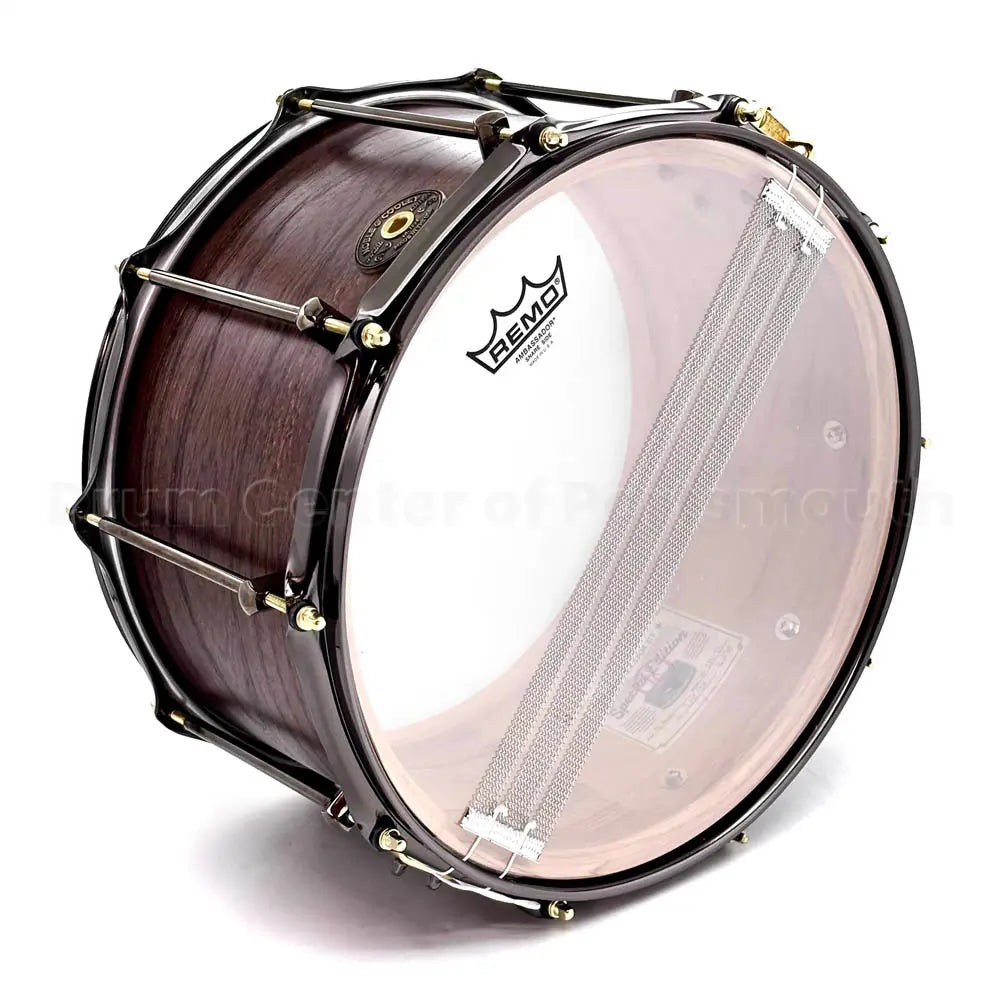 Noble & Cooley Solid Shell Classic Hackberry Snare Drum 14x8 Espresso Satin