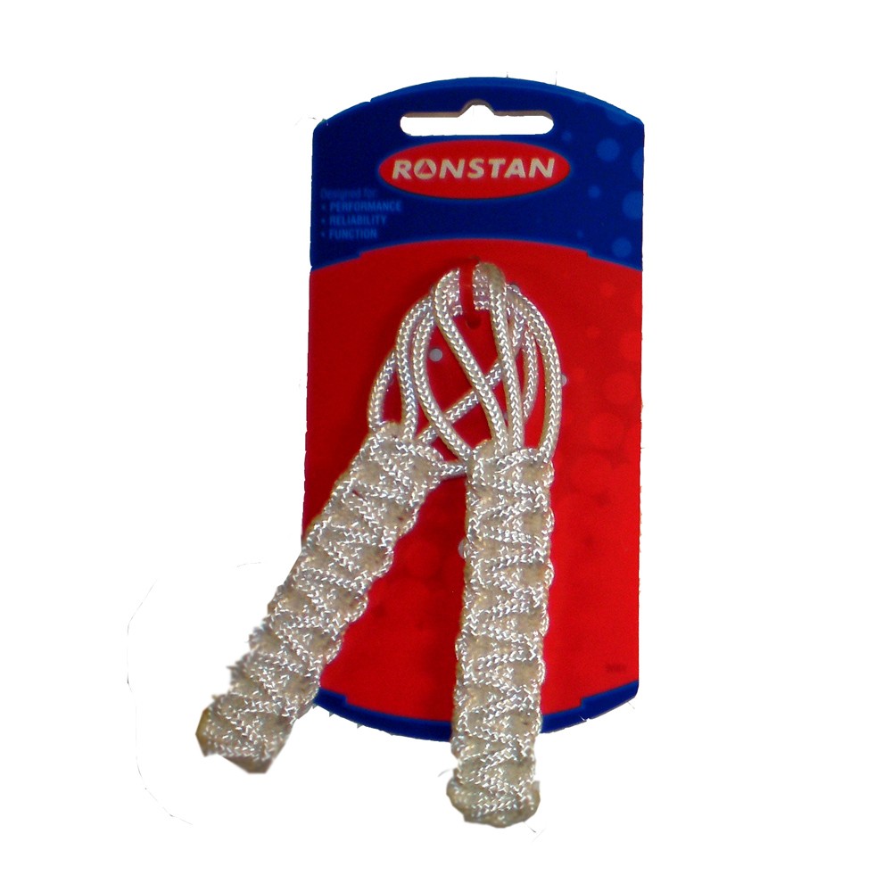 Ronstan Snap Shackle Lanyard 3" Pair Nylon Sailing Rigging Accessory White