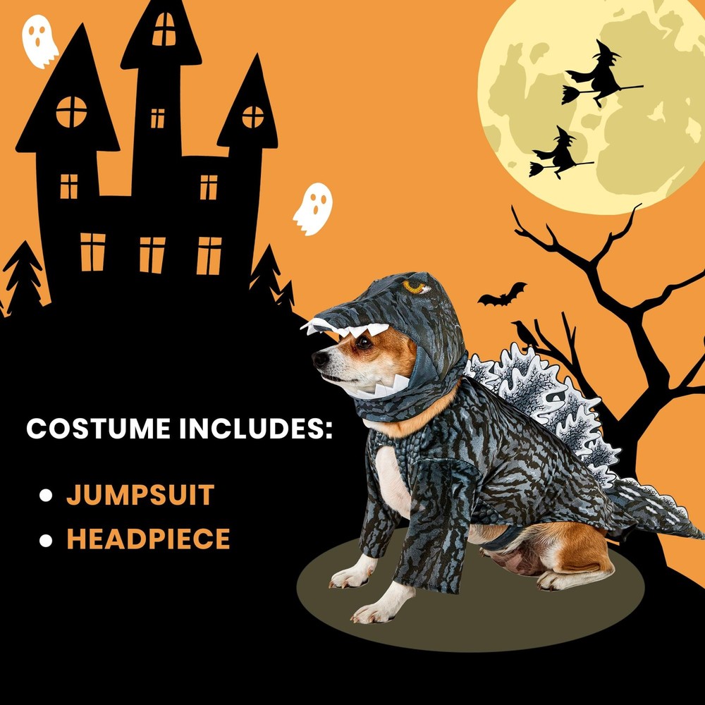 Godzilla Hooded Pet Costume | X-Large