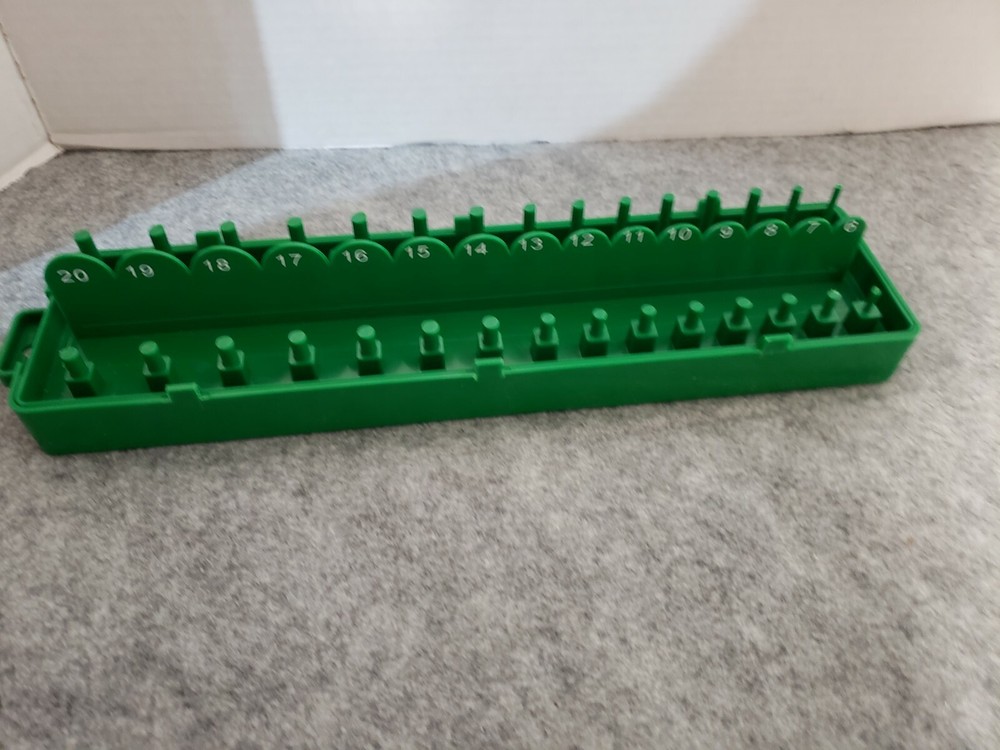 Green tool organizer Socket Tray magnetic