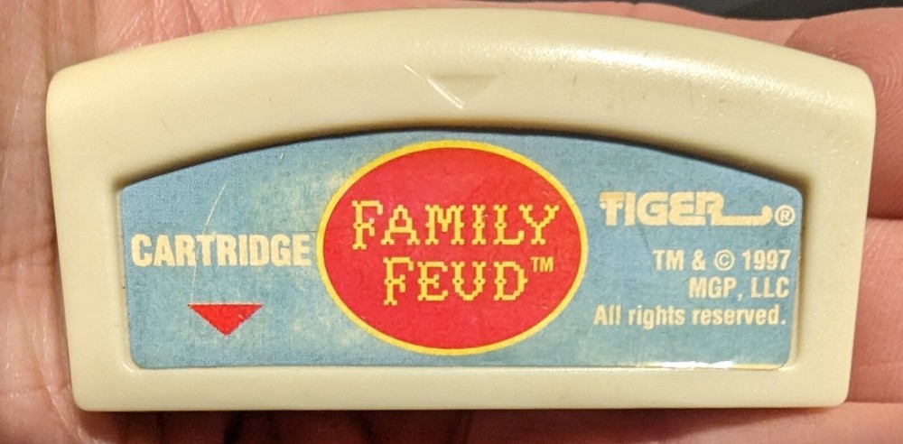 Family Feud Cartridge ELECTRONIC HANDHELD GAME TIGER SYSTEM - ***UNTESTED***