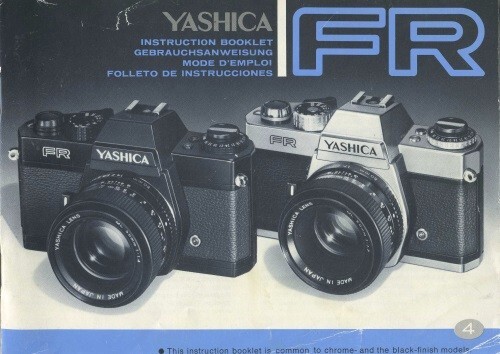 Yashica FR Instruction Manual multi-language