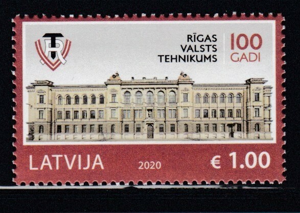 LATVIA Riga State Technical School MNH stamp