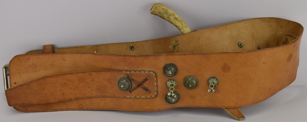 Vintage Dagger Ethnic with Leather Belt Ottoman?