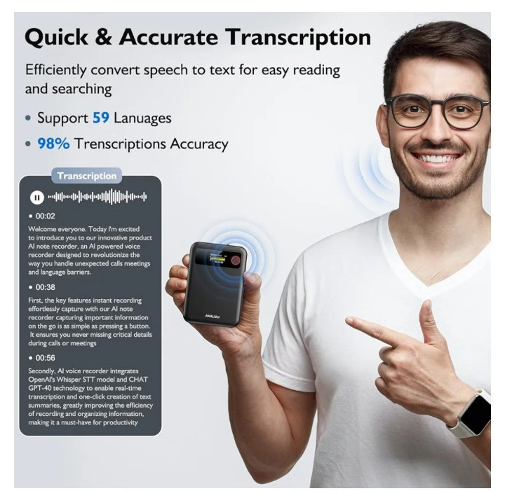 Akaluli Chatgpt Empowerd Ai Voice Recorder