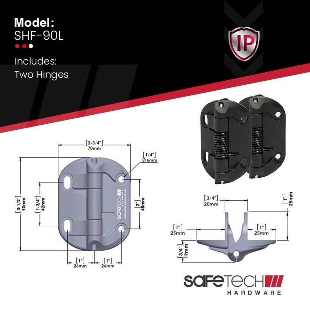 Self Closing Gate Hinges | Self-Aligning Spring Hinges | Fixed Tension | Pool...