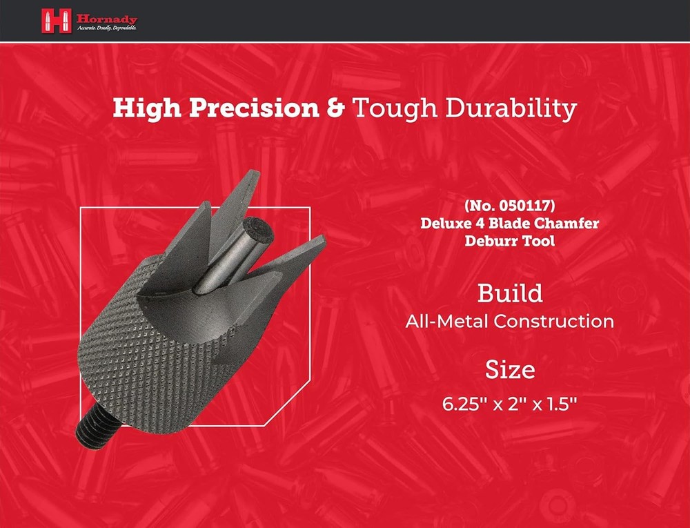 4 Blade Deburring Tool 050173 Outside Diameter For Accurate Bullet Seating Use