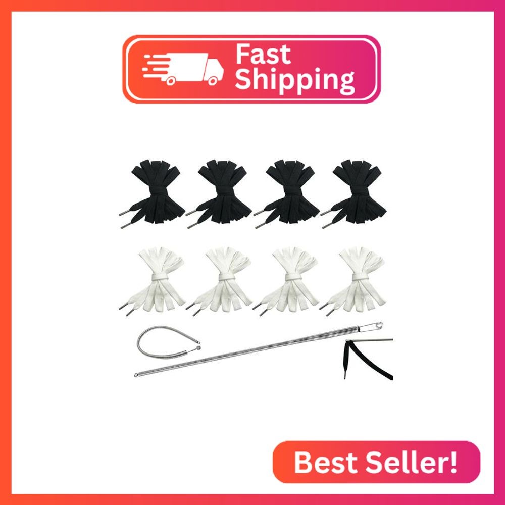 Serobela 1/2" x 59" Flat Drawstring Cord with Easy Threader Drawstring Replaceme