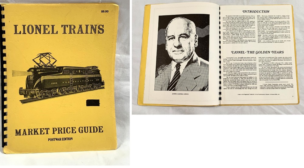 Lionel Model Train Market Price Guide Postwar Edition 1984
