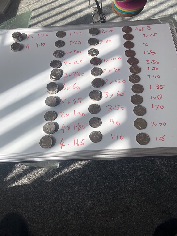 coins collection bulk lots 50p
