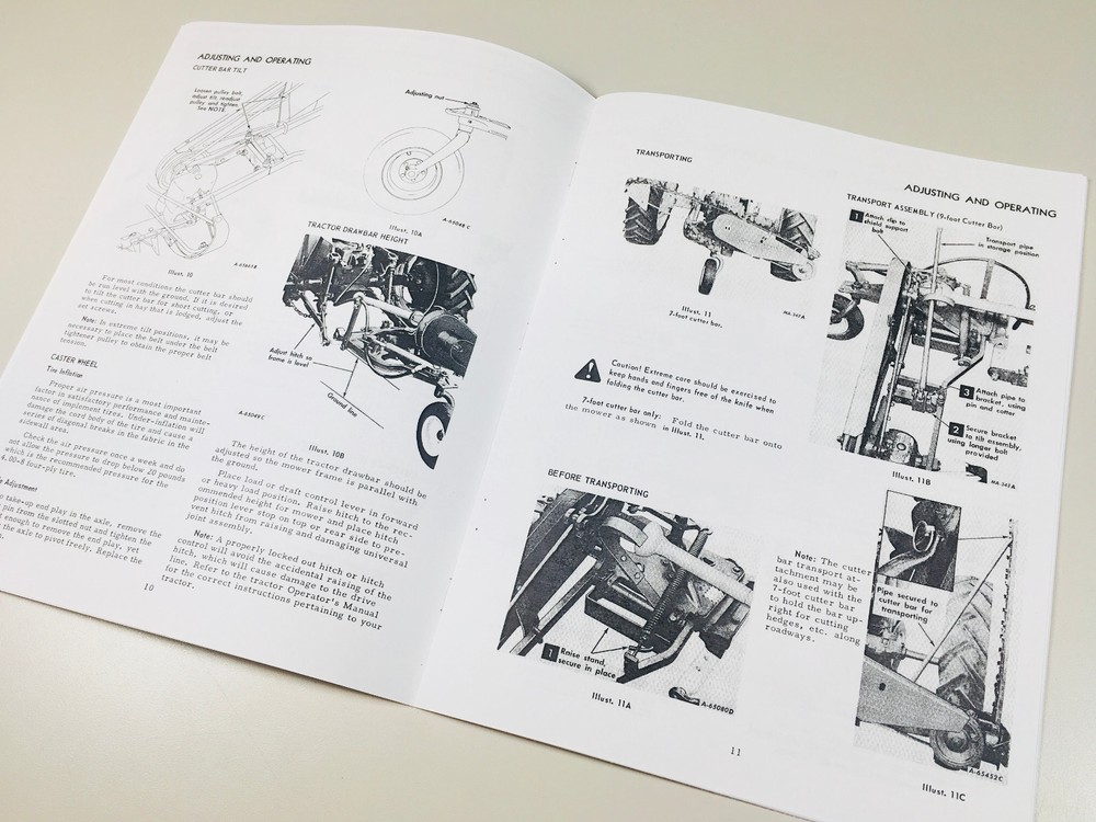 International Harvester 1000 Balanced Mower Operators Owners Manual