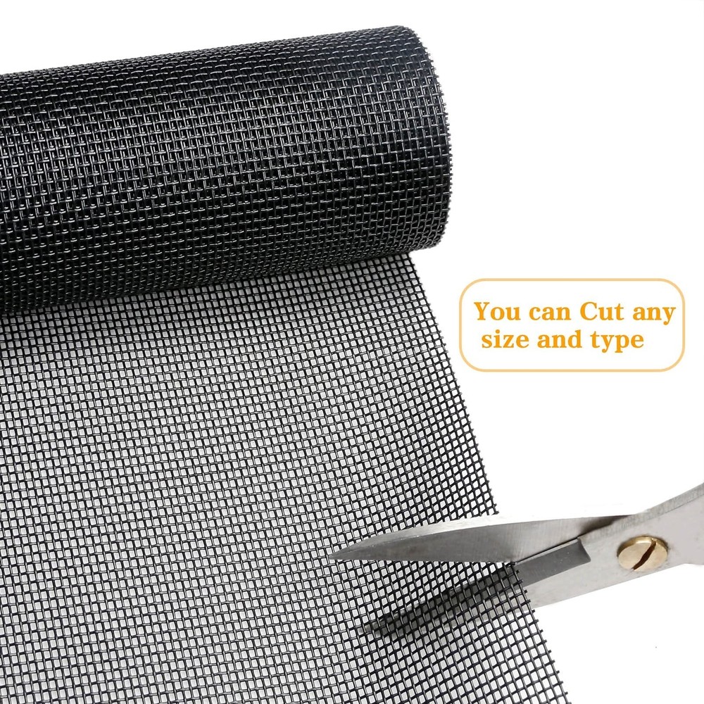 Pet Proof Window Screen Replacement kit, 60“ x 100” Upgraded Thicken