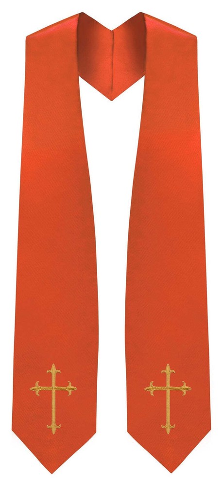 Orange Traditional Choir Stole