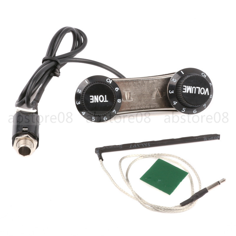 Acoustic Guitar 6-string Volume & Tone Control + Piezo Pickup