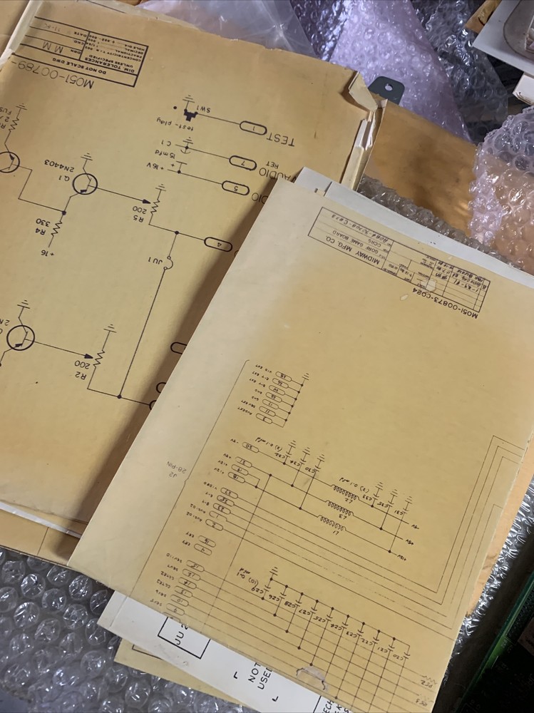 original GORF Upright MIDWAY arcade video game manual
