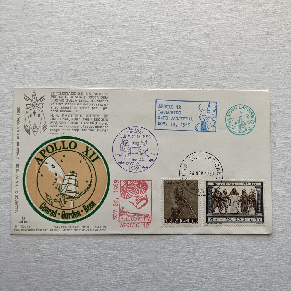 Apollo 12 Conrad - Gordon - Bean Commemorative Kim Cover 11-24-69