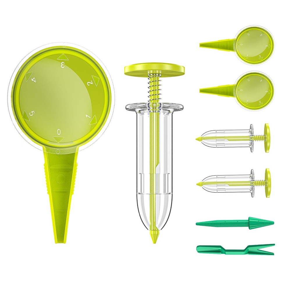 8 Pack Sowing Seed Dispenser Seeder Sower Planter Set, Handheld Mini Seedling...