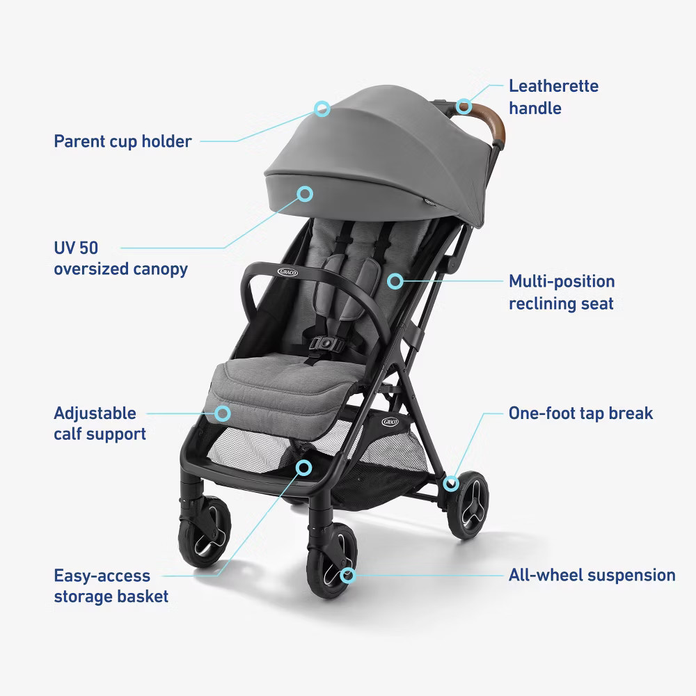 Graco Ready2Jet Compact Auto-Fold Stroller - Kingston
