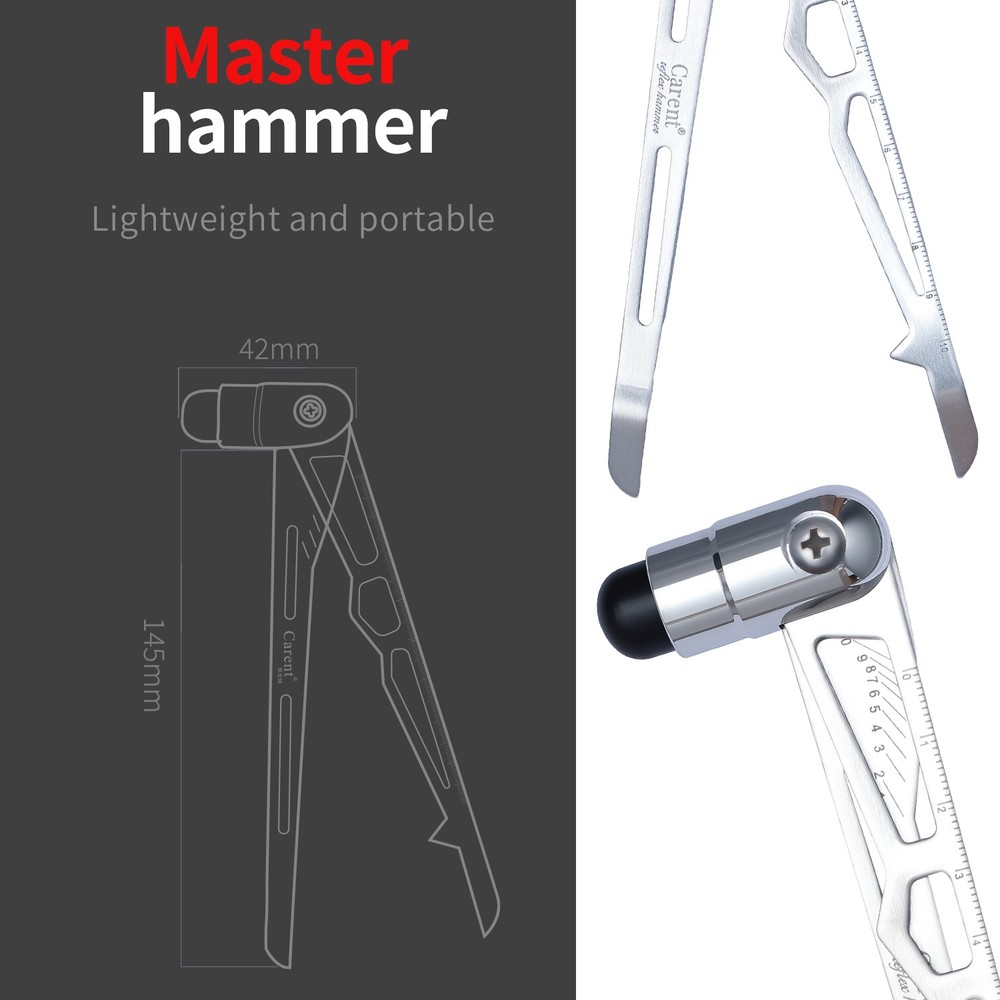Percussion Reflex Hammer with Graduated Scale for Cutaneous Superficial Response