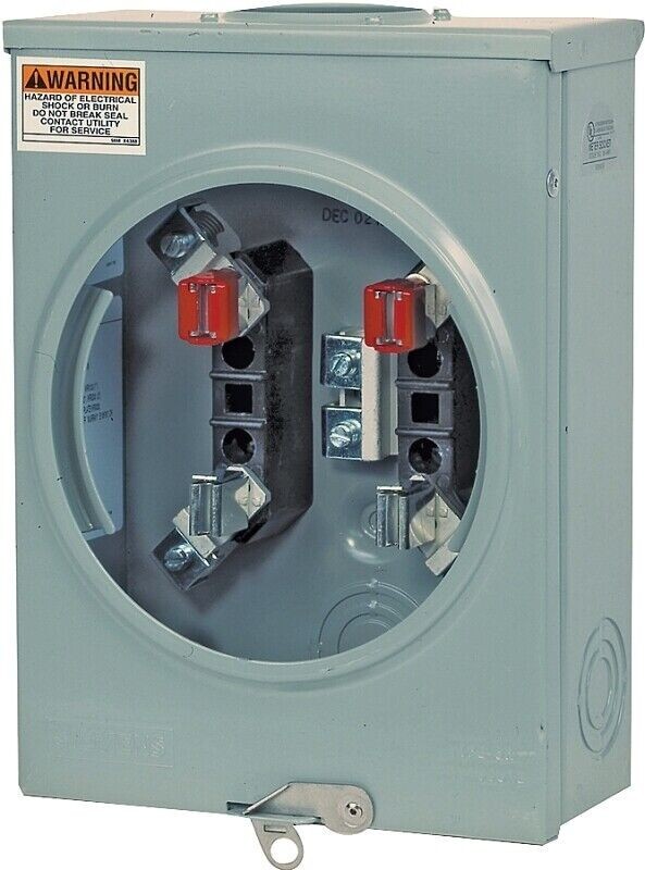 New Siemens Energy SUAT111-0G 100A General Duty Meter Socket S2