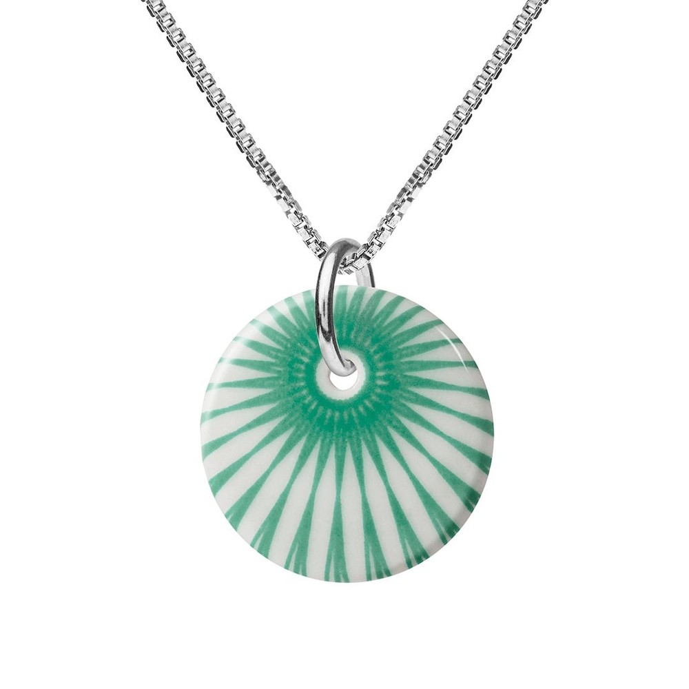 SPLASH Necklace 45cm (White / Green)